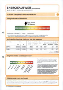 Energieausweis der Immobilie