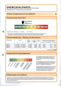 Energieausweis der Immobilie