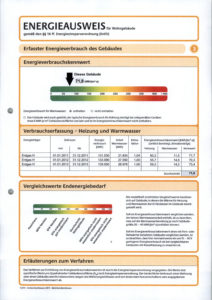 Energieausweis der Immobilie