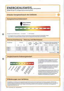 Energieausweis der Immobilie