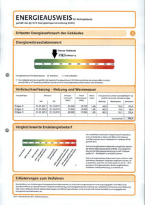 Energieausweis der Immobilie
