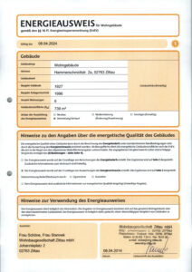 Energieausweis der Immobilie