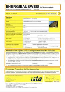 Energieausweis der Immobilie