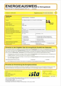Energieausweis der Immobilie