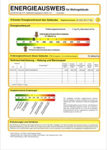 Energieausweis der Immobilie