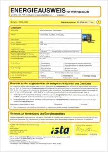 Energieausweis der Immobilie