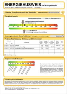 Energieausweis der Immobilie