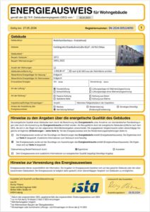 Energieausweis der Immobilie