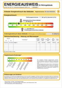 Energieausweis der Immobilie